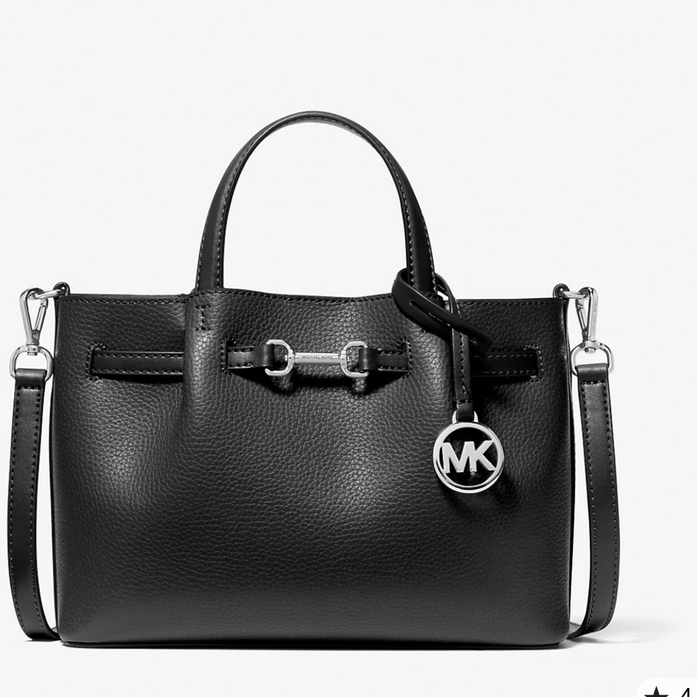 NWT Michael Kors Black Pebbled Leather Bag